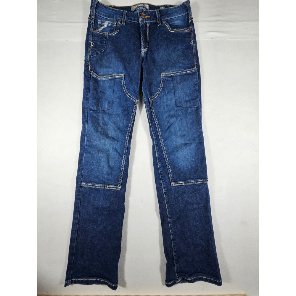 Ariat Rebar Perfect Rise Straight Leg Jeans Dark Wash Double Front Women 30R